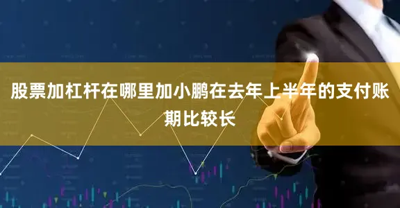 股票加杠杆在哪里加小鹏在去年上半年的支付账期比较长