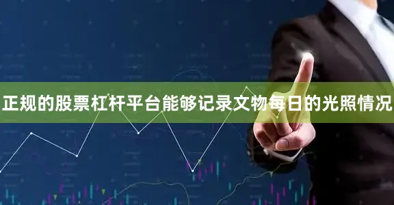 正规的股票杠杆平台能够记录文物每日的光照情况