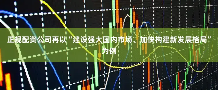 正规配资公司再以“建设强大国内市场、加快构建新发展格局”为例